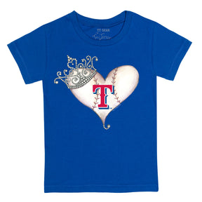 Texas Rangers Tiara Heart Tee Shirt
