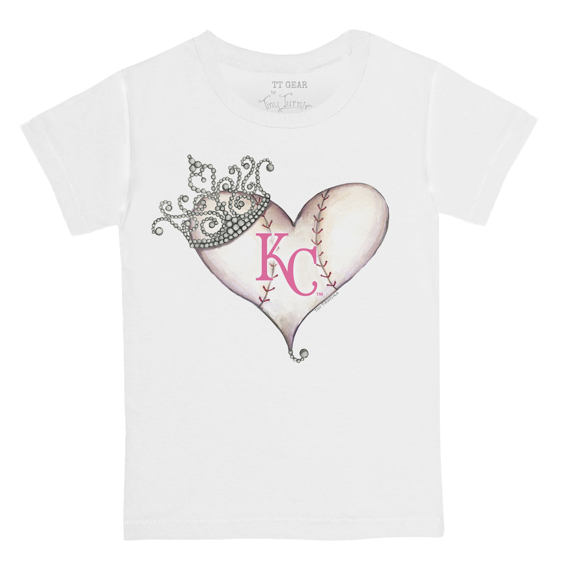 Kansas City Royals Tiara Heart Tee Shirt