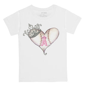 Los Angeles Angels Tiara Heart Tee Shirt