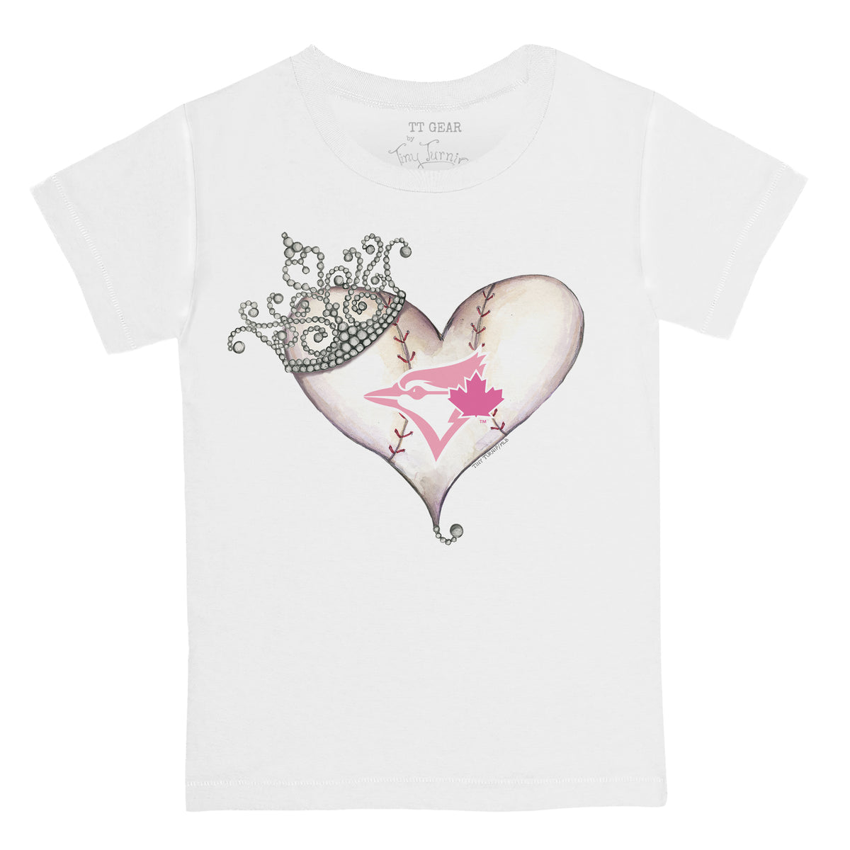 Toronto Blue Jays Tiara Heart Tee Shirt
