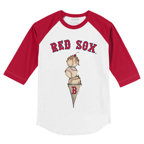 Boston Red Sox Triple Scoop 3/4 Red Sleeve Raglan