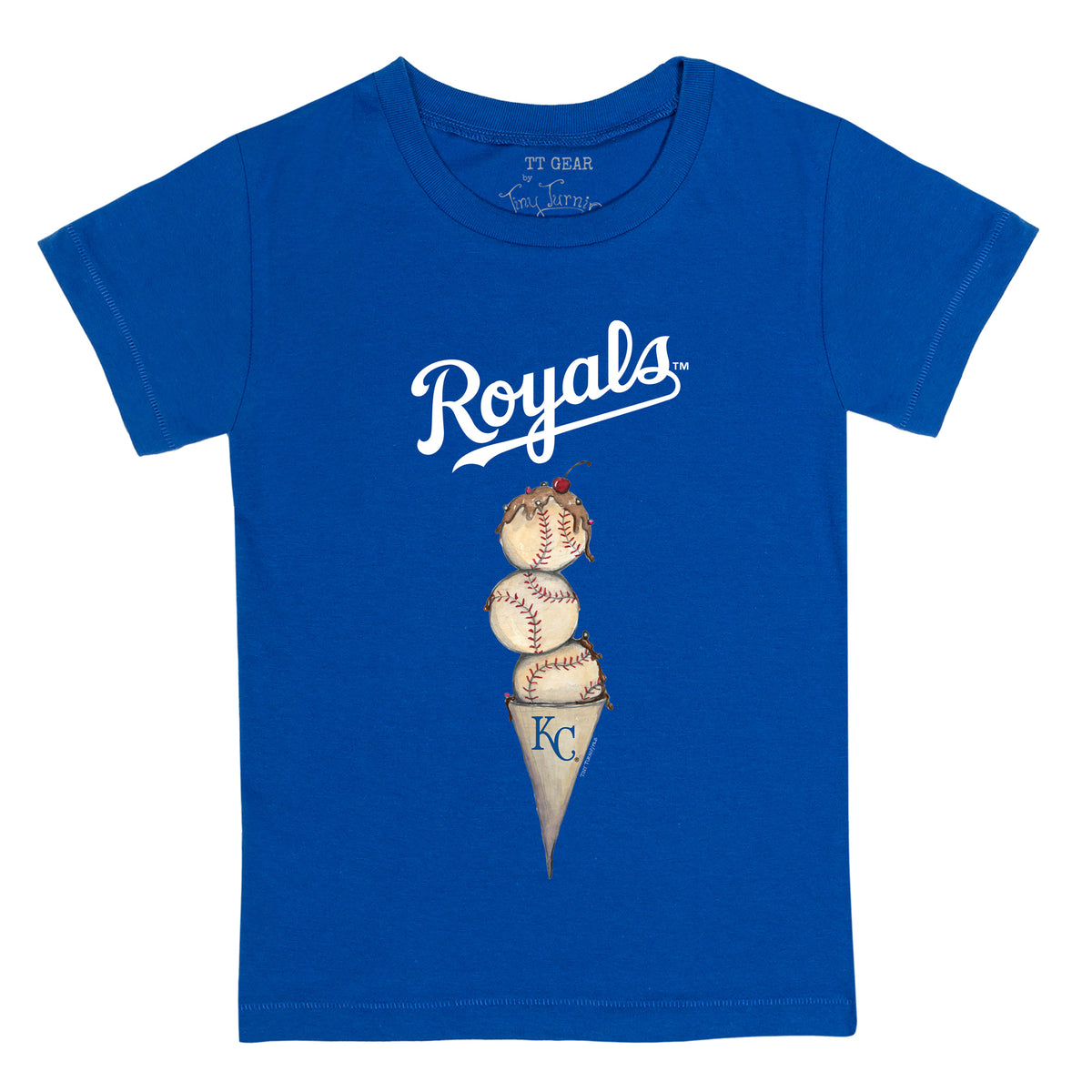 Youth Tiny Turnip Royal Kansas City Royals Stega T-Shirt Size: Extra Large