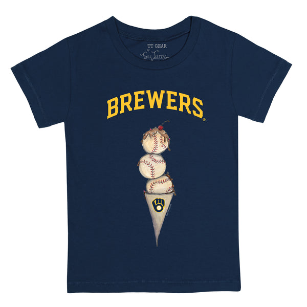Milwaukee Brewers Triple Scoop Kid's Tee Shirt - Tiny Turnip