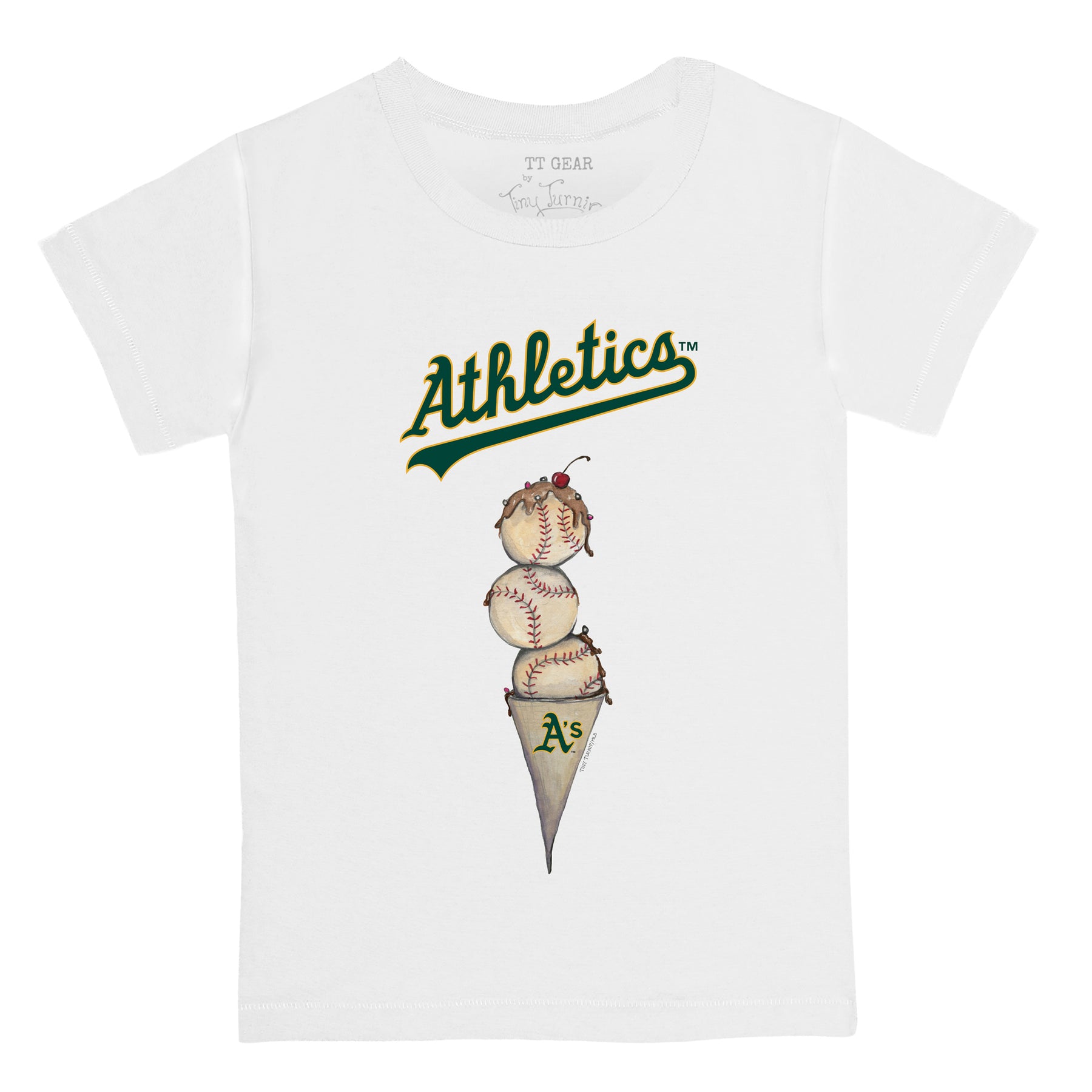 Oakland Athletics Triple Scoop Tee Shirt
