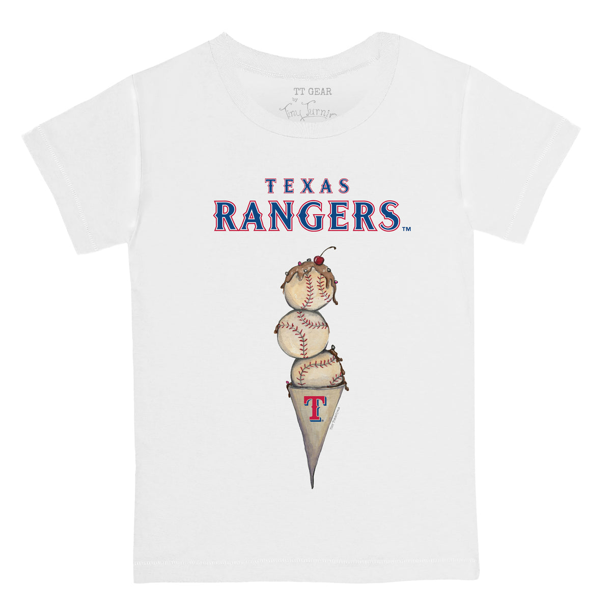 Texas Rangers Triple Scoop Tee Shirt