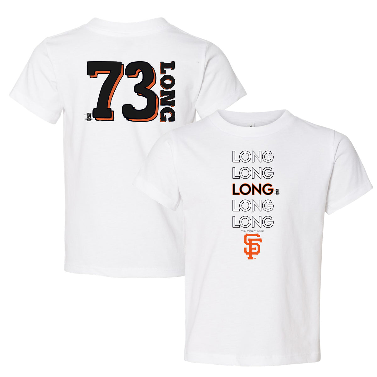 Women's San Francisco Giants Tiny Turnip White/Black Baseball