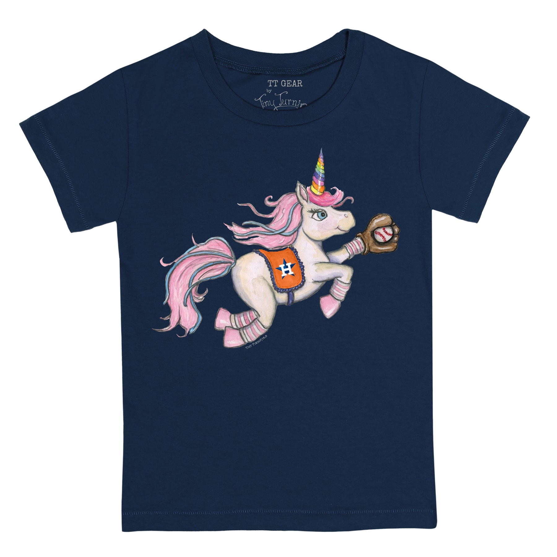 Houston Astros Unicorn Tee Shirt 3T / Navy Blue
