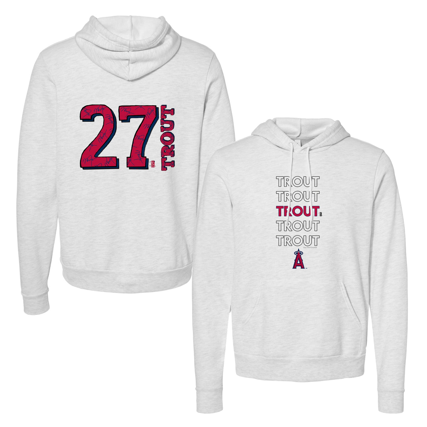 Los Angeles Angels Mike Trout Stacked Tee Shirt