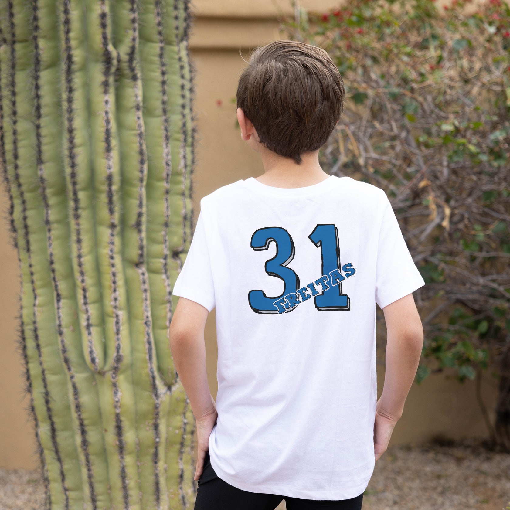 Toddler Tiny Turnip White/Royal Texas Rangers Bubbles 3/4-Sleeve Raglan T-Shirt Size: 2T