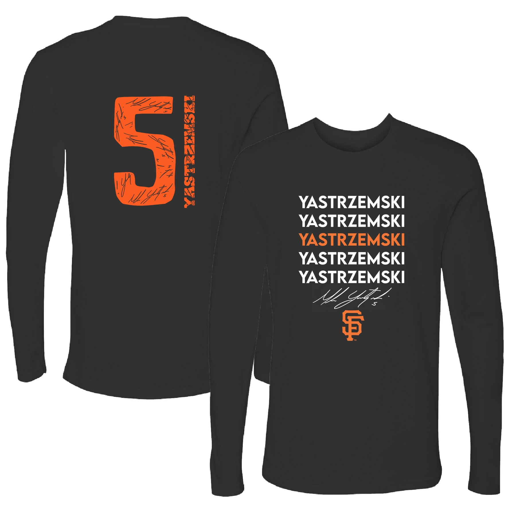 Joe Panik San Francisco Giants Majestic Official Name and Number T-Shirt -  Black