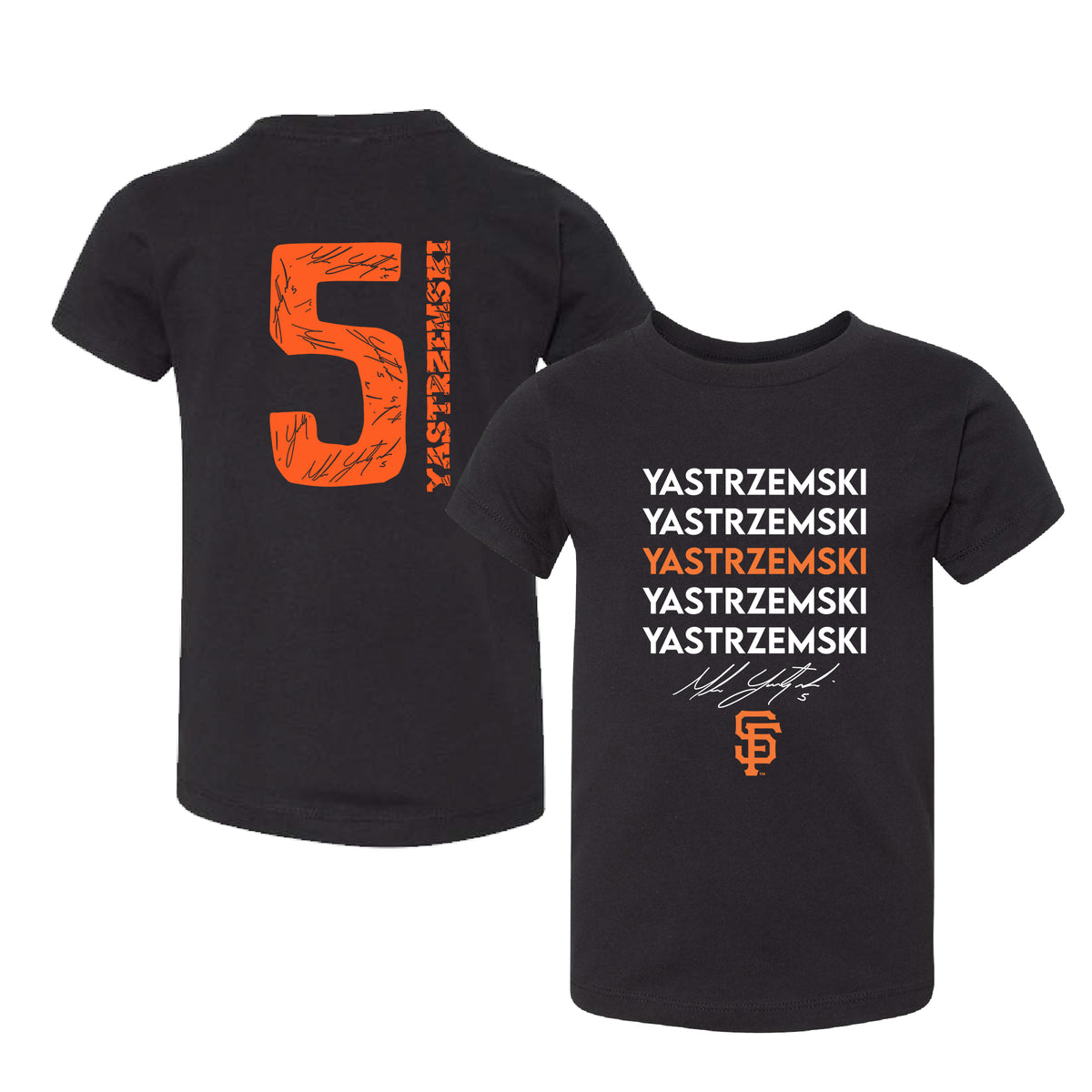 San Francisco Giants Mike Yastrzemski Stacked Tee Shirt