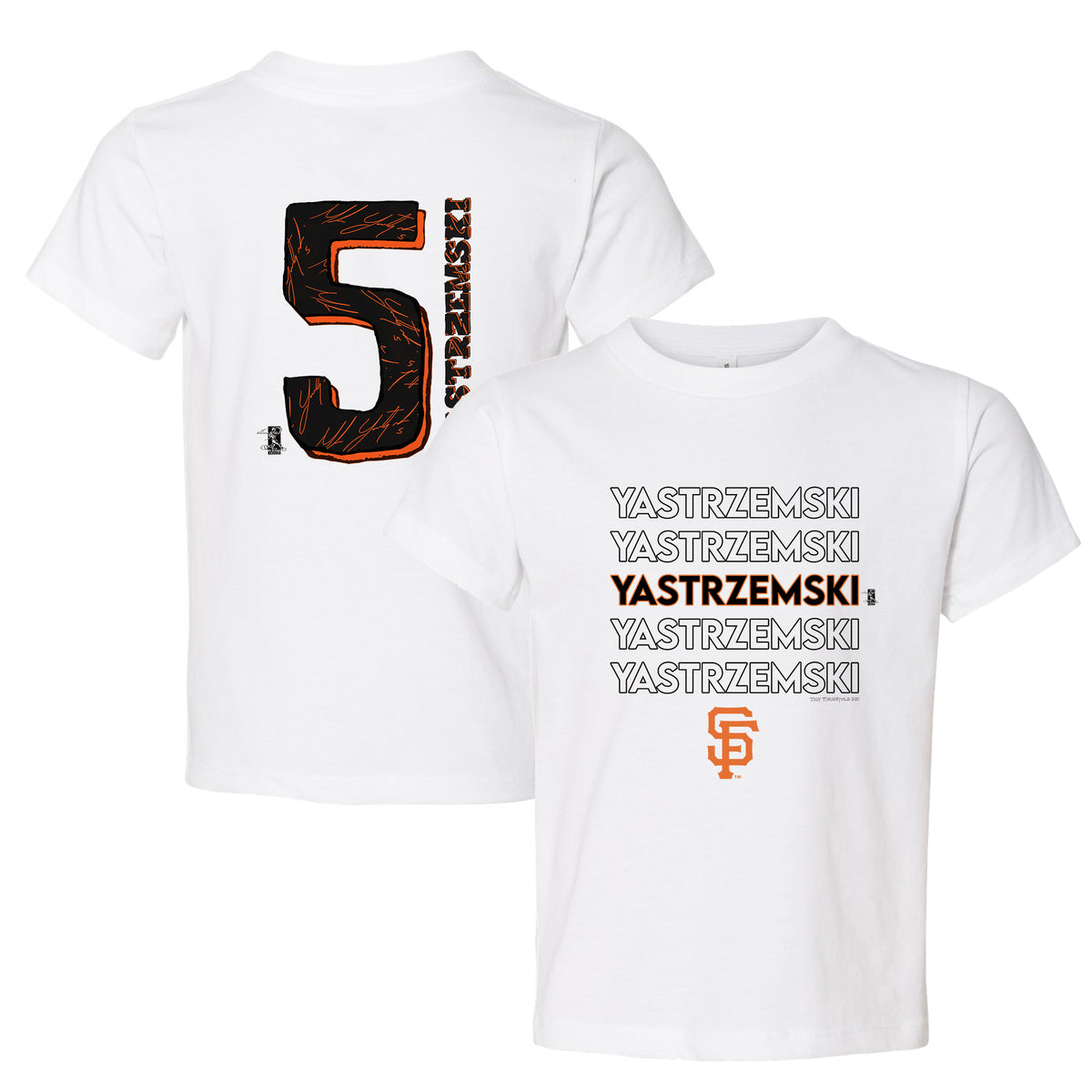 Men's San Francisco Giants Tiny Turnip Baseball Shirt - WBMTEE