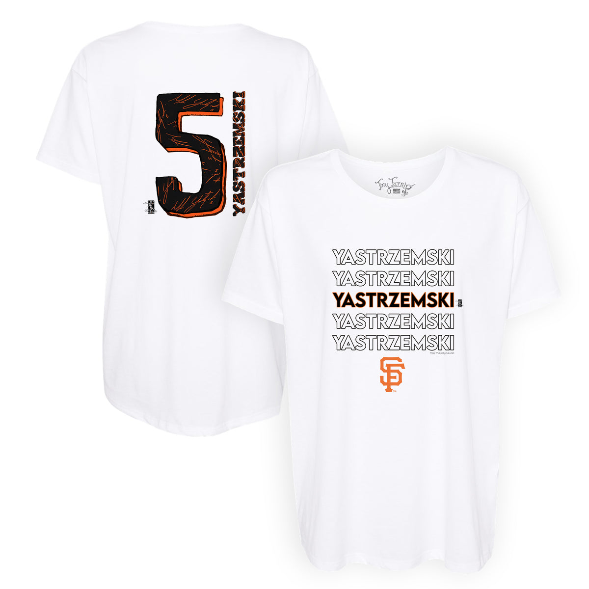 San Francisco Giants Tiny Turnip Infant Baseball Pow T-Shirt - White